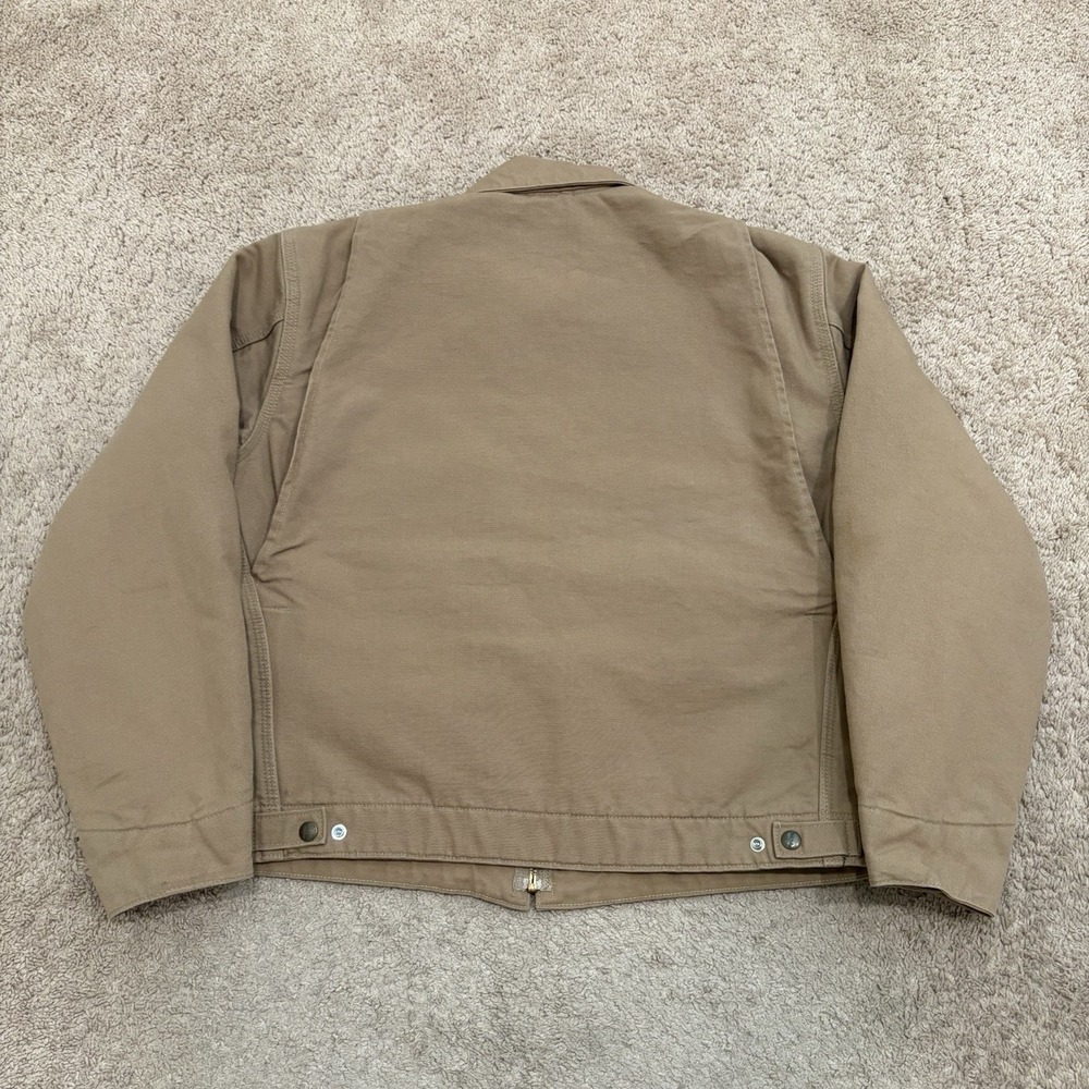 Vintage Carhartt Blanket Lined Detroit Jacket Men's Medium Saddle Brown J204 SDL - Picture 7 of 9